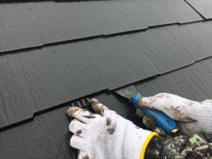 西尾市屋根塗装縁切り