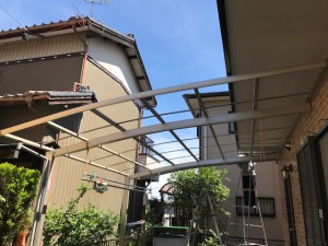 愛知県西尾市カーポート屋根