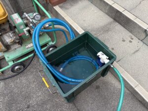 水をためる桶